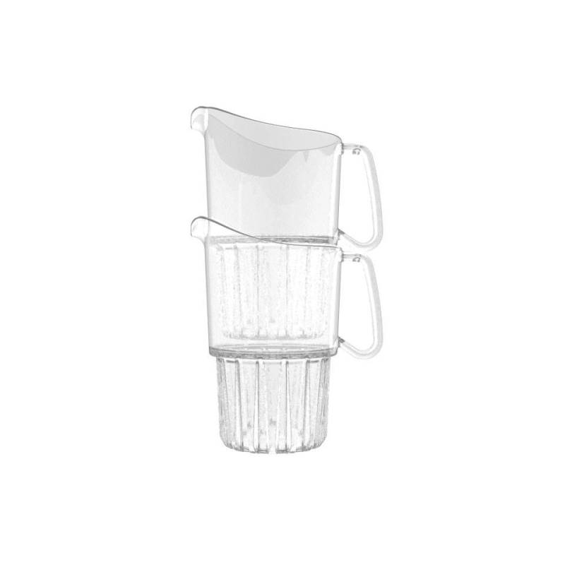 London stackable jug in transparent san lt 1.5